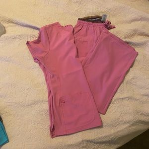 HeartSoul scrubs in pink